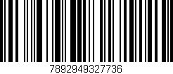 Código de barras (EAN, GTIN, SKU, ISBN): '7892949327736'