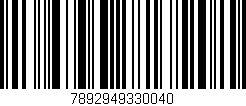Código de barras (EAN, GTIN, SKU, ISBN): '7892949330040'