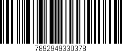Código de barras (EAN, GTIN, SKU, ISBN): '7892949330378'