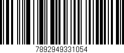 Código de barras (EAN, GTIN, SKU, ISBN): '7892949331054'
