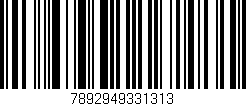 Código de barras (EAN, GTIN, SKU, ISBN): '7892949331313'