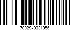 Código de barras (EAN, GTIN, SKU, ISBN): '7892949331856'