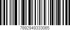Código de barras (EAN, GTIN, SKU, ISBN): '7892949333065'