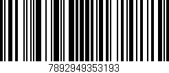 Código de barras (EAN, GTIN, SKU, ISBN): '7892949353193'