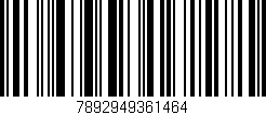Código de barras (EAN, GTIN, SKU, ISBN): '7892949361464'