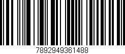 Código de barras (EAN, GTIN, SKU, ISBN): '7892949361488'