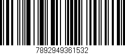 Código de barras (EAN, GTIN, SKU, ISBN): '7892949361532'