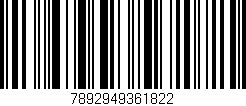 Código de barras (EAN, GTIN, SKU, ISBN): '7892949361822'