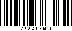 Código de barras (EAN, GTIN, SKU, ISBN): '7892949363420'