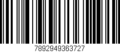 Código de barras (EAN, GTIN, SKU, ISBN): '7892949363727'