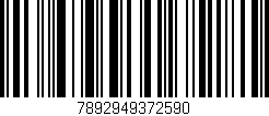 Código de barras (EAN, GTIN, SKU, ISBN): '7892949372590'