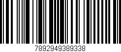 Código de barras (EAN, GTIN, SKU, ISBN): '7892949389338'