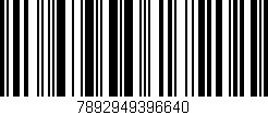 Código de barras (EAN, GTIN, SKU, ISBN): '7892949396640'