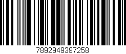 Código de barras (EAN, GTIN, SKU, ISBN): '7892949397258'