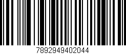 Código de barras (EAN, GTIN, SKU, ISBN): '7892949402044'