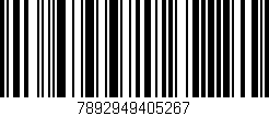 Código de barras (EAN, GTIN, SKU, ISBN): '7892949405267'
