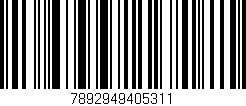 Código de barras (EAN, GTIN, SKU, ISBN): '7892949405311'