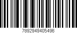 Código de barras (EAN, GTIN, SKU, ISBN): '7892949405496'