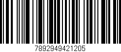 Código de barras (EAN, GTIN, SKU, ISBN): '7892949421205'