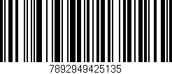Código de barras (EAN, GTIN, SKU, ISBN): '7892949425135'