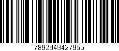 Código de barras (EAN, GTIN, SKU, ISBN): '7892949427955'