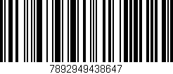 Código de barras (EAN, GTIN, SKU, ISBN): '7892949438647'