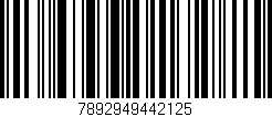 Código de barras (EAN, GTIN, SKU, ISBN): '7892949442125'