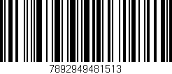 Código de barras (EAN, GTIN, SKU, ISBN): '7892949481513'