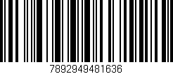 Código de barras (EAN, GTIN, SKU, ISBN): '7892949481636'