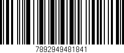 Código de barras (EAN, GTIN, SKU, ISBN): '7892949481841'