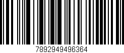 Código de barras (EAN, GTIN, SKU, ISBN): '7892949496364'