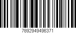 Código de barras (EAN, GTIN, SKU, ISBN): '7892949496371'