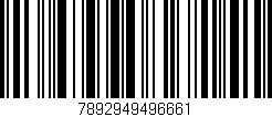 Código de barras (EAN, GTIN, SKU, ISBN): '7892949496661'