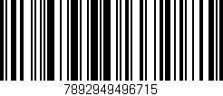Código de barras (EAN, GTIN, SKU, ISBN): '7892949496715'