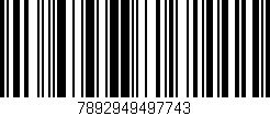 Código de barras (EAN, GTIN, SKU, ISBN): '7892949497743'