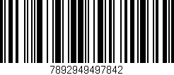 Código de barras (EAN, GTIN, SKU, ISBN): '7892949497842'