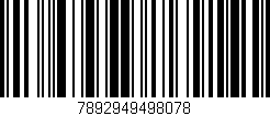 Código de barras (EAN, GTIN, SKU, ISBN): '7892949498078'