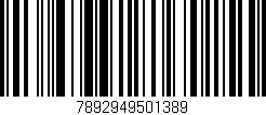 Código de barras (EAN, GTIN, SKU, ISBN): '7892949501389'