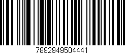 Código de barras (EAN, GTIN, SKU, ISBN): '7892949504441'