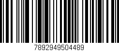 Código de barras (EAN, GTIN, SKU, ISBN): '7892949504489'