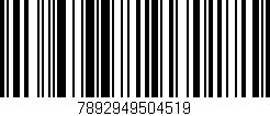 Código de barras (EAN, GTIN, SKU, ISBN): '7892949504519'