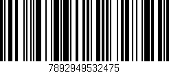 Código de barras (EAN, GTIN, SKU, ISBN): '7892949532475'