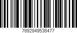 Código de barras (EAN, GTIN, SKU, ISBN): '7892949538477'