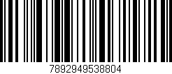 Código de barras (EAN, GTIN, SKU, ISBN): '7892949538804'