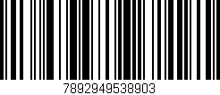 Código de barras (EAN, GTIN, SKU, ISBN): '7892949538903'