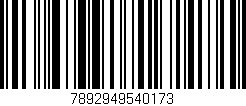 Código de barras (EAN, GTIN, SKU, ISBN): '7892949540173'