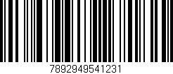 Código de barras (EAN, GTIN, SKU, ISBN): '7892949541231'