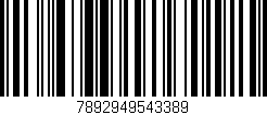 Código de barras (EAN, GTIN, SKU, ISBN): '7892949543389'