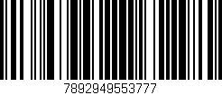 Código de barras (EAN, GTIN, SKU, ISBN): '7892949553777'