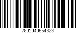 Código de barras (EAN, GTIN, SKU, ISBN): '7892949554323'